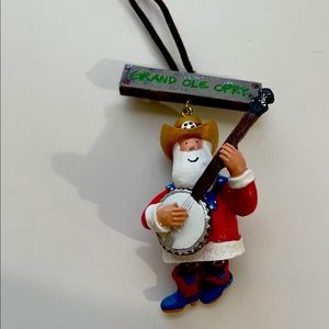 Collectible Christmas Ornament Santa Clause Grand Ole Oprey Nashville